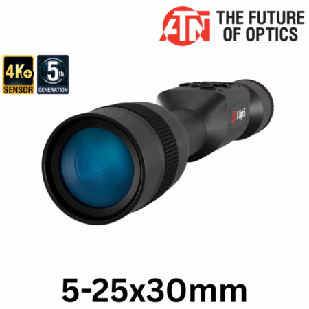 atn x-sight 5 day night hunting rifle scope 5-25x
