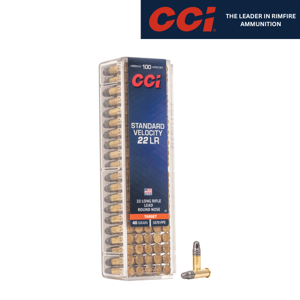 CCi standard velocity 22 LR 40gr lrn 100 round box