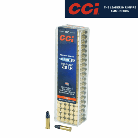 CCi subsonic 22 LR 40gr lrn 100 round box