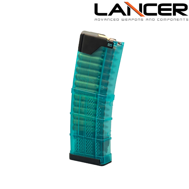 lancer l5awm 30-round magazine translucent blue