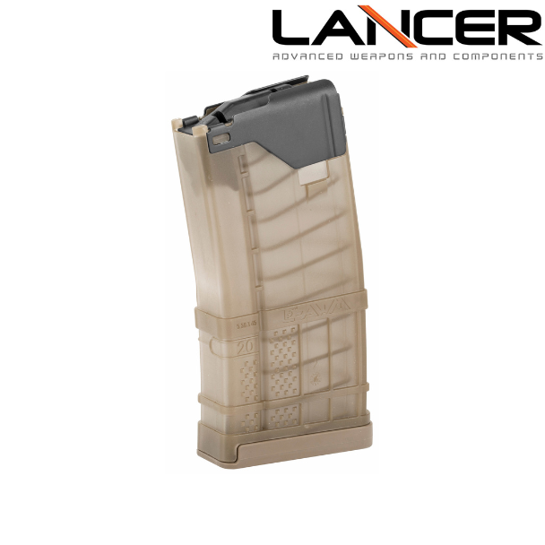 lancer l5awm 20-round magazine translucent fde