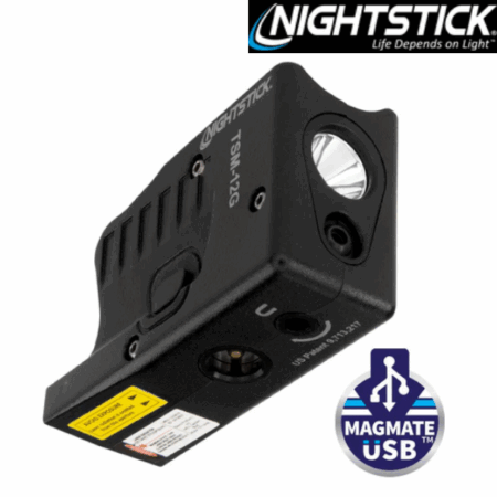 NIGHTSTICK - TSM-12G Sub-Compact Handgun Light w/Green Laser for Glock G26/G27/G33