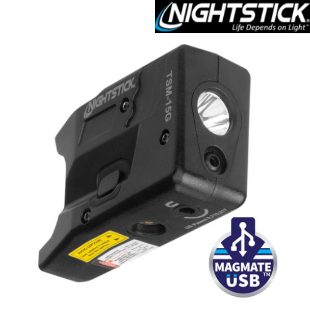 NIGHTSTICK - TSM-15G Sub-Compact Handgun Light w/Green Laser for S&W M&P Shield / Shield Plus
