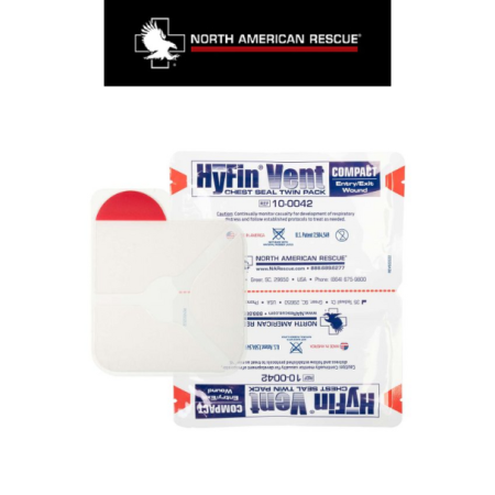 NORTH AMERICAN RESCUE - HyFin Vent Compact Chest Seal - Twin Pack