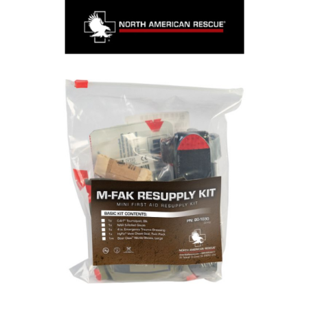 NORTH AMERICAN RESCUE - M-FAK Resupply Kit [Basic]