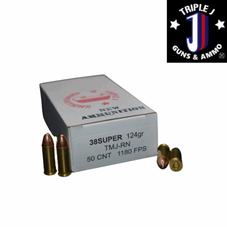 TRIPLE J - 38 Super 124 gr TMJ-RN [50 count]