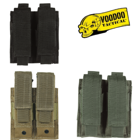 VOODOO TACTICAL - Pistol Mag Pouch w/ Velcro System [double]