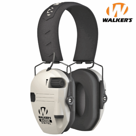 WALKERS Razor X‑TRM Digital Ear Muffs Bone White
