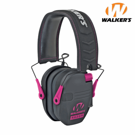 WALKERS Razor Electronic Ear Muffs Black/Pink