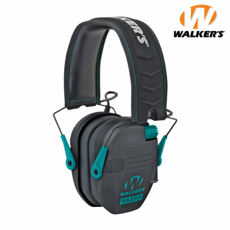 WALKERS Razor Electronic Ear Muffs Black/Teal