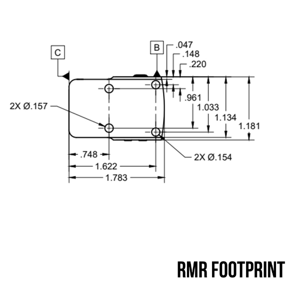 C&H Precision EDC XL Red Dot Optic – 1× Magnification, 28 mm Objective, ACRO Footprint - Image 9