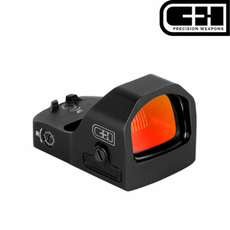 C&H Precision EDC XL Red Dot Optic 1x28mm ACRO Footprint 30 MOA Circle 3 MOA Dot Black