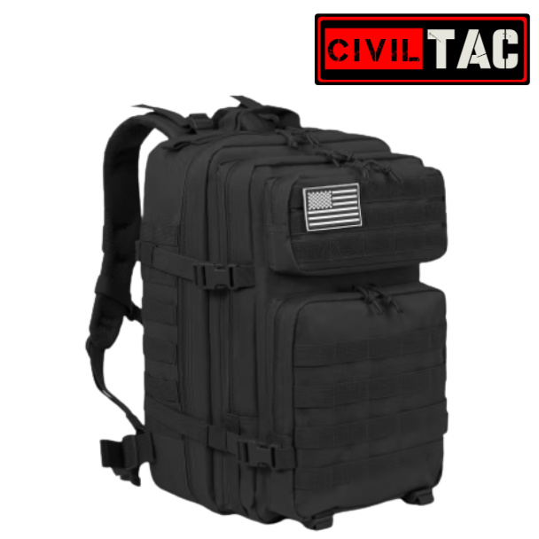 Civil TAC Men's 11.89gal Heavy-Duty Hunting Backpack in Black
