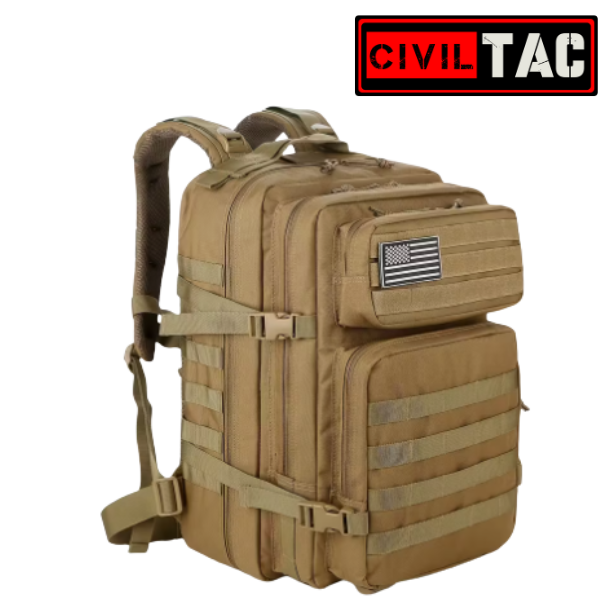 Civil TAC Men's 11.89gal Heavy-Duty Hunting Backpack in Coyote Brown