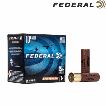 Federal Speed-Shok 10 Gauge 3.5 BB 1.5 oz Steel Shot 25 Round Box WF107 BB