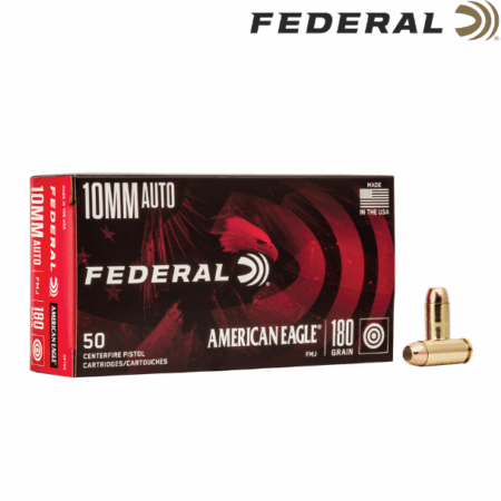 Federal American Eagle 10MM 180 Grain Full Metal Jacket 50 Round Box AE10A