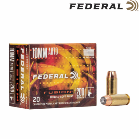 Federal Fusion 10MM 200 Grain Soft Point 20 Round Box F10FS1