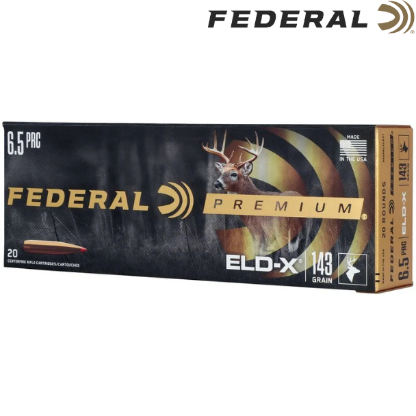 Federal 6.5 PRC 143 Grain ELD-X Premium Rifle Ammunition – 20 Rounds - Image 2