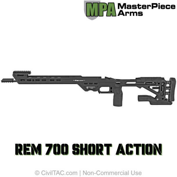 MasterPiece Arms MPA Precision Competition Chassis Rem 700 SA Black - Image 2