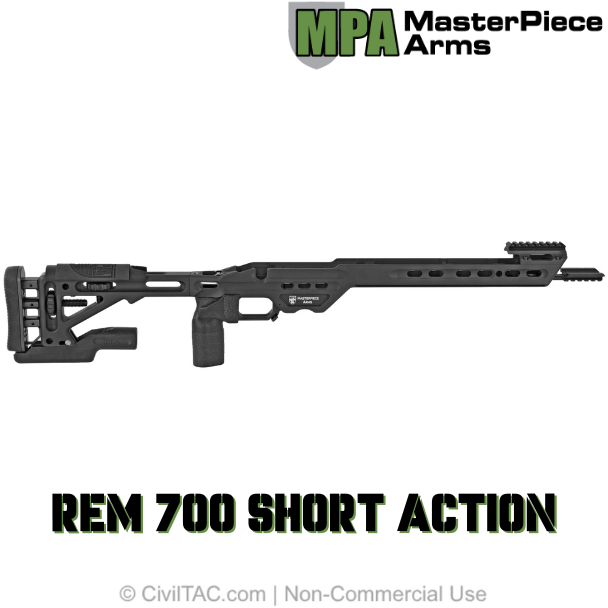 MasterPiece Arms MPA Precision Competition Chassis Rem 700 SA Black - Image 3