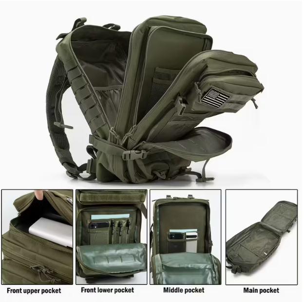 Civil TAC Men's 11.89gal Heavy-Duty Hunting Backpack - Image 7