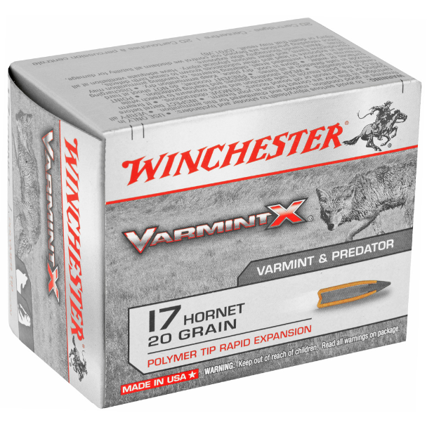 Winchester Varmint X 17 Hornet 20 Grain Polymer Tip 20 Round Box (X17P) - Image 2