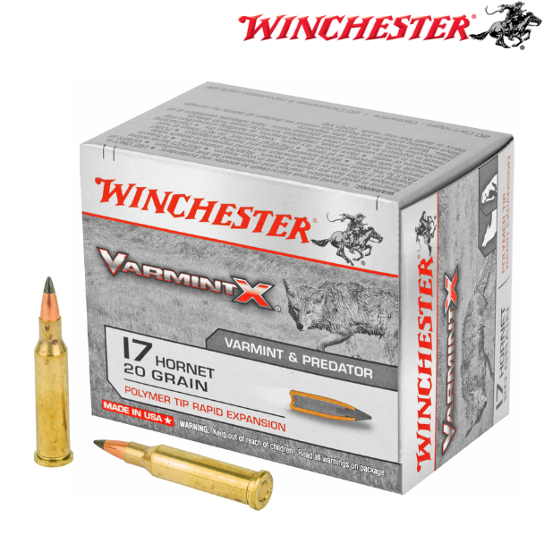 Winchester Varmint X 17 Hornet 20 Grain Polymer Tip 20 Round Box X17P