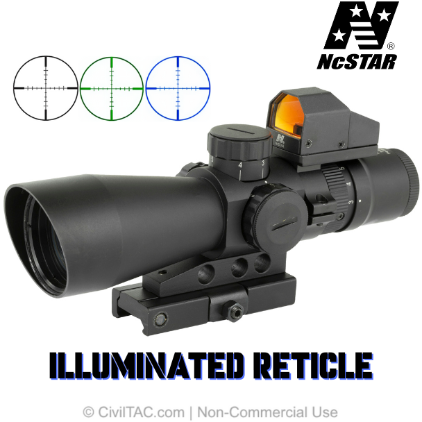 NcSTAR 3-9x42 Scope with Micro Red Dot STP3942GDV2