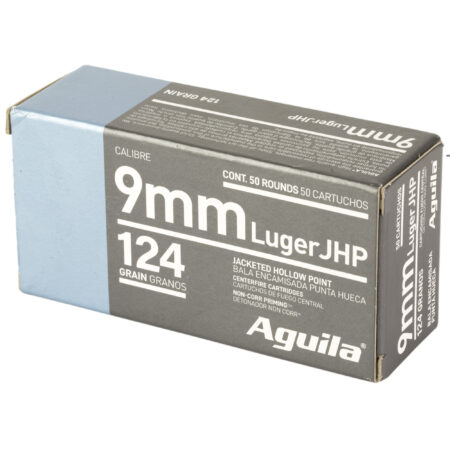 Aguila 9mm 124gr JHP