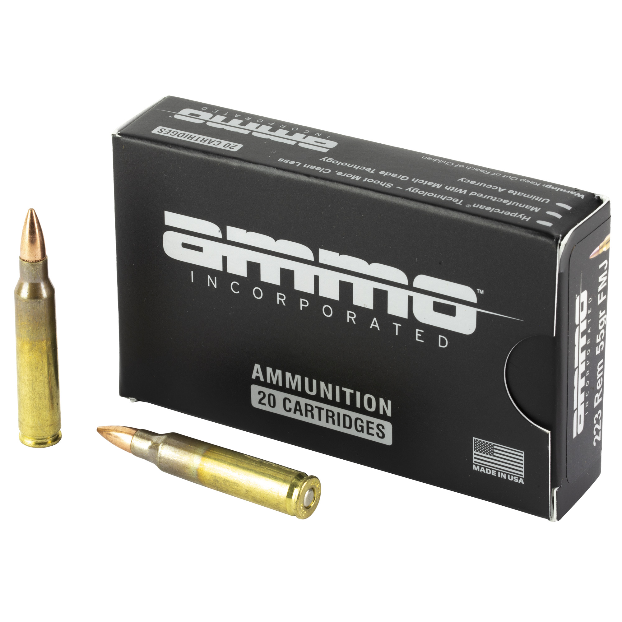 Ammo Inc 223 Remingtoningon M193 55gr