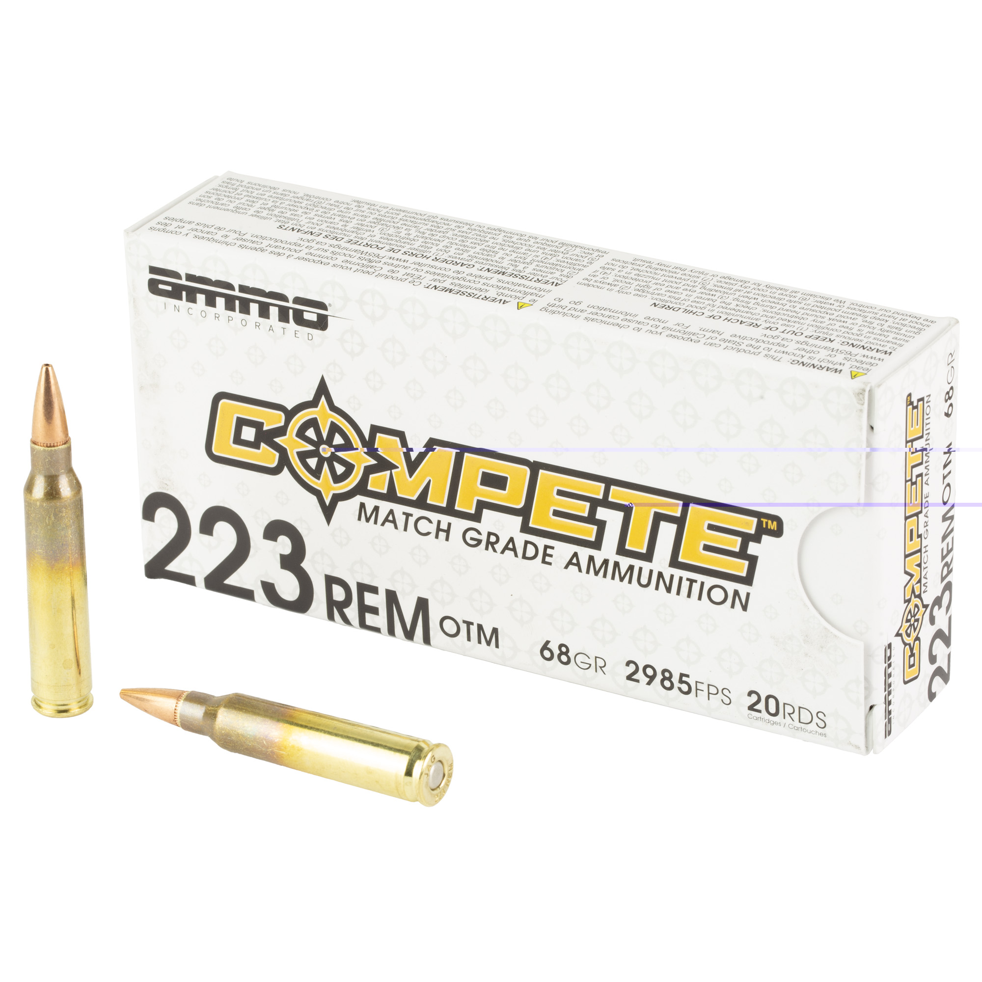 Ammo Inc 223 Remington 68gr OTM