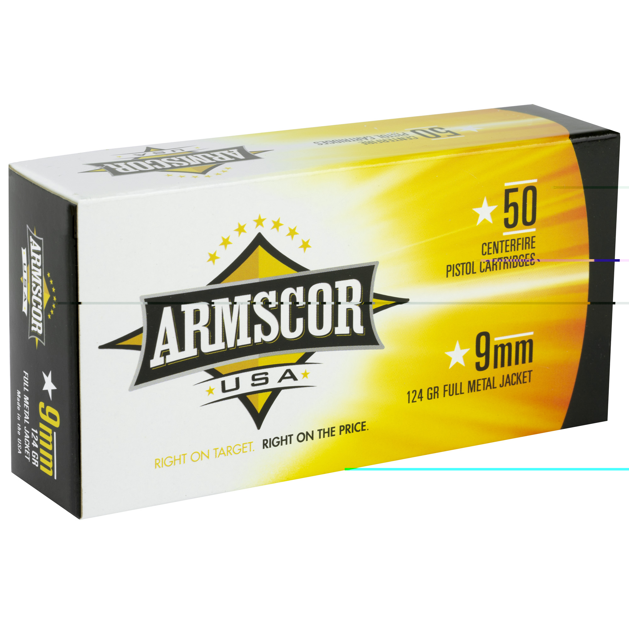 Armscor 9mm 124gr FMJ - Image 2