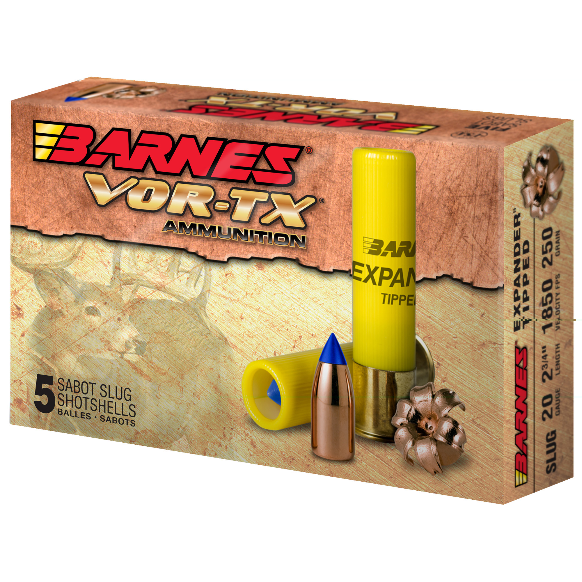 Barnes Vor-tx 20ga 2.75 250gr 5-100