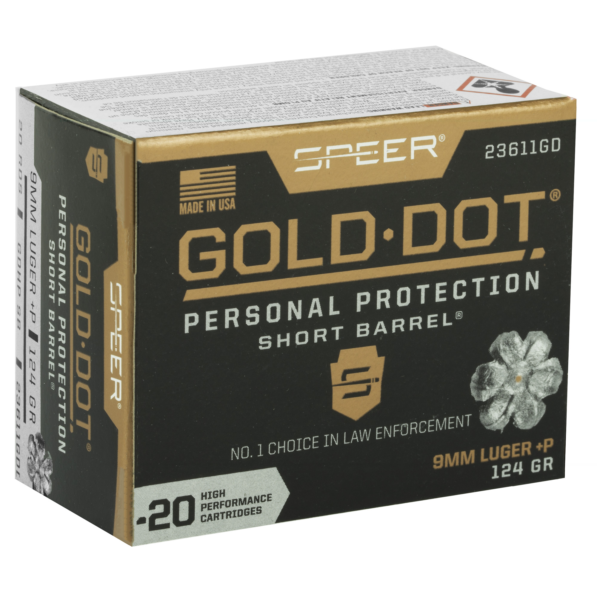 Spr Gold Dot 9mm+p 124g Hp Sb - Image 4