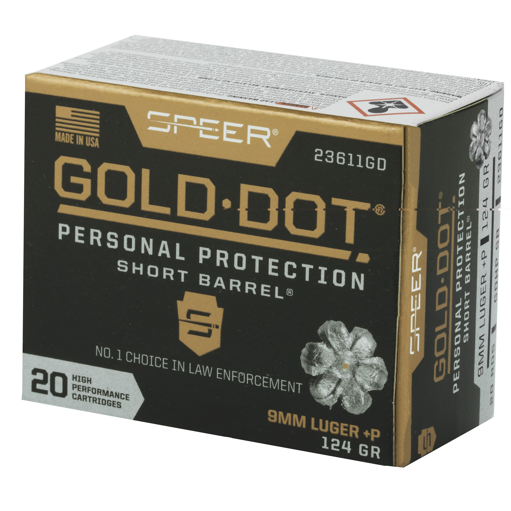 Spr Gold Dot 9mm+p 124g Hp Sb - Image 3