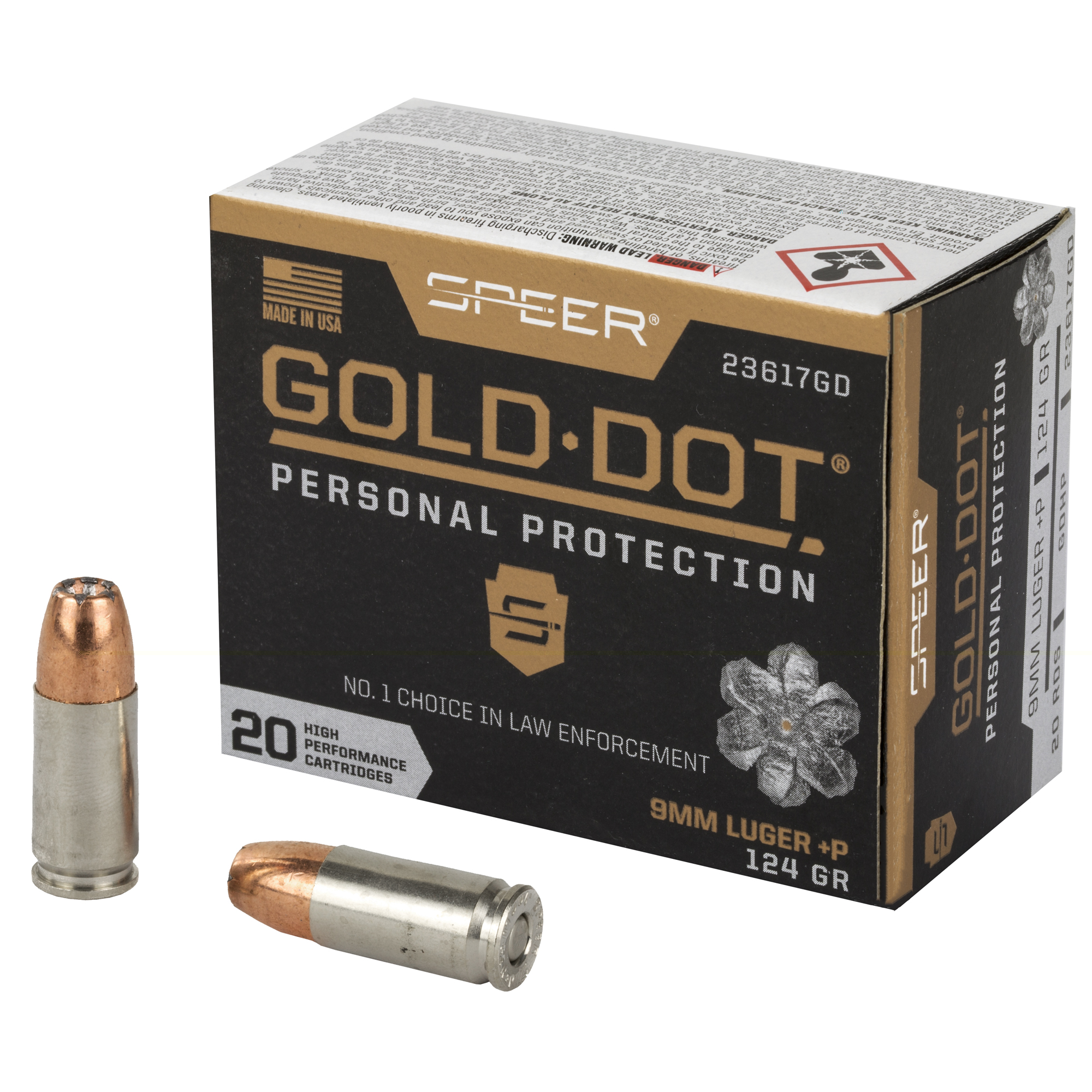 Spr Gold Dot 9mm+p 124gr Hp