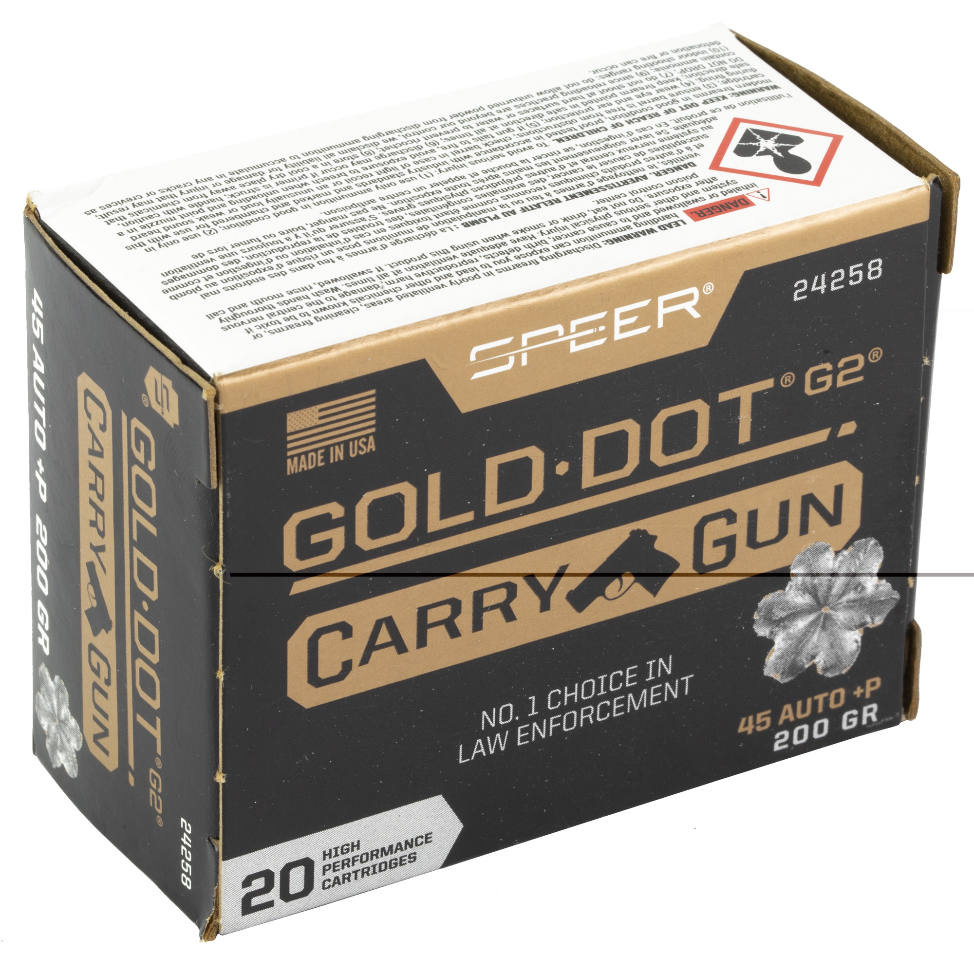 Spr Gld Dt Carry Gun 45auto +p 200gr - Image 3