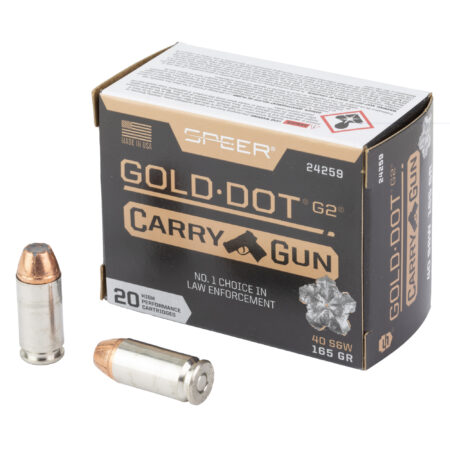 Spr Gld Dot Carry Gun 40 S&W 165gr Hp