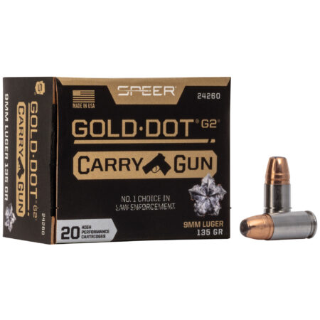 Speer Gold Dot Carry Gun 9mm 135gr Hp