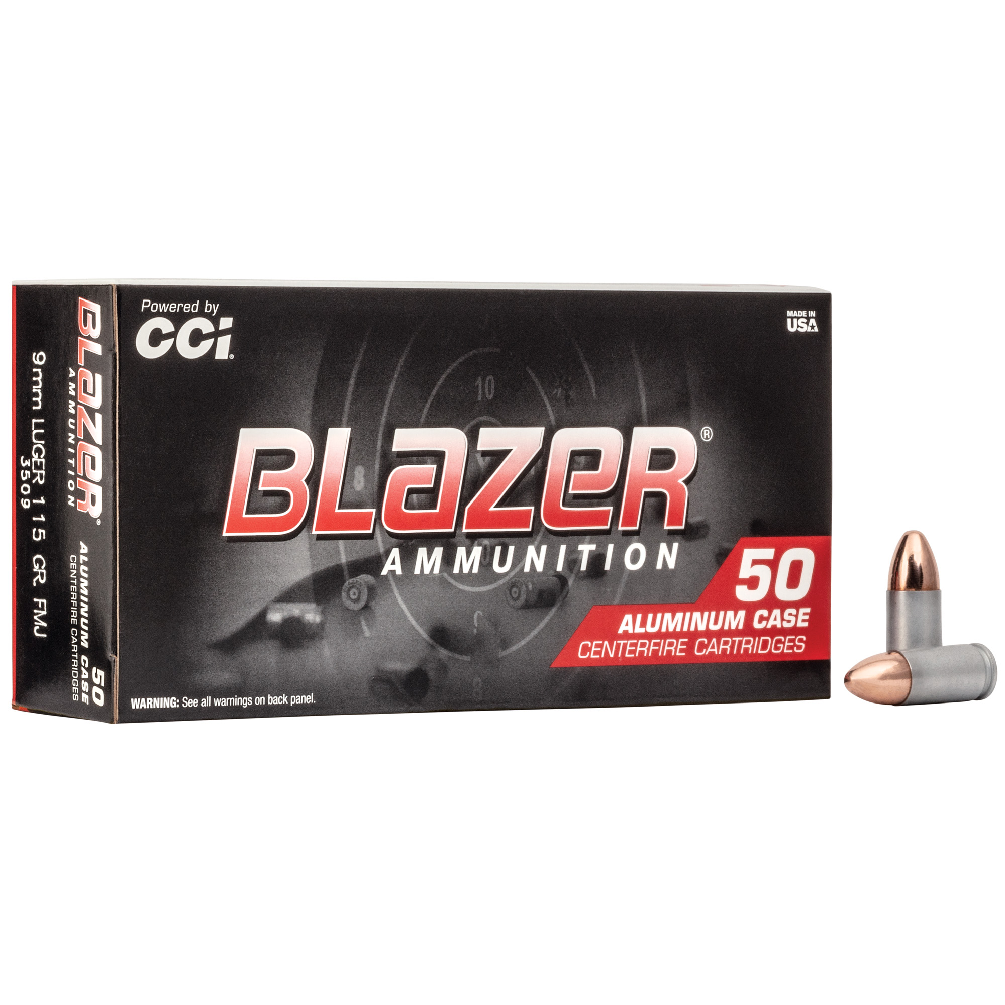 Blazer 9mm 115gr FMJ