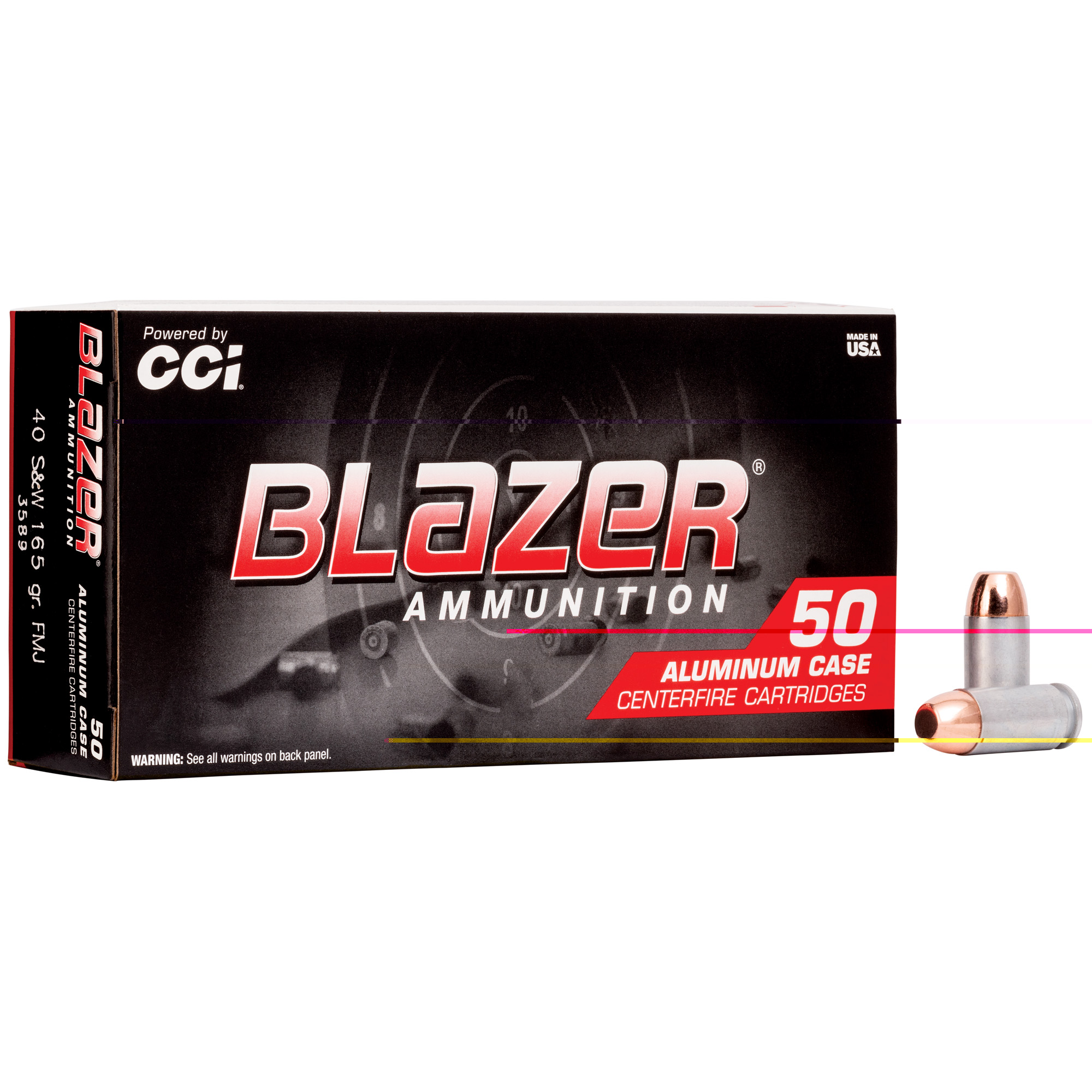 Blazer 40 S&W 165gr FMJ