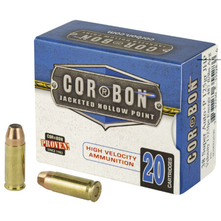 Corbon 38super+p 125gr JHP