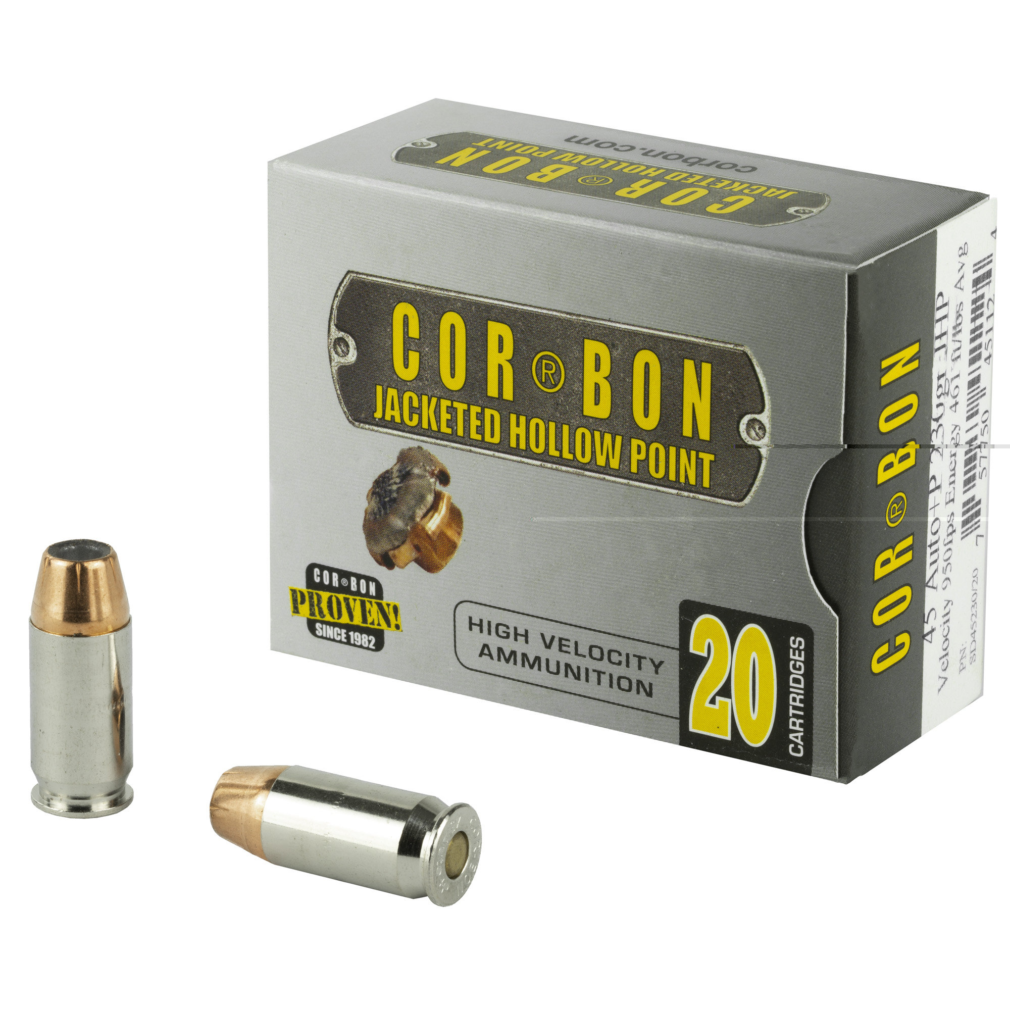 Corbon 45 ACP+p 230gr JHP