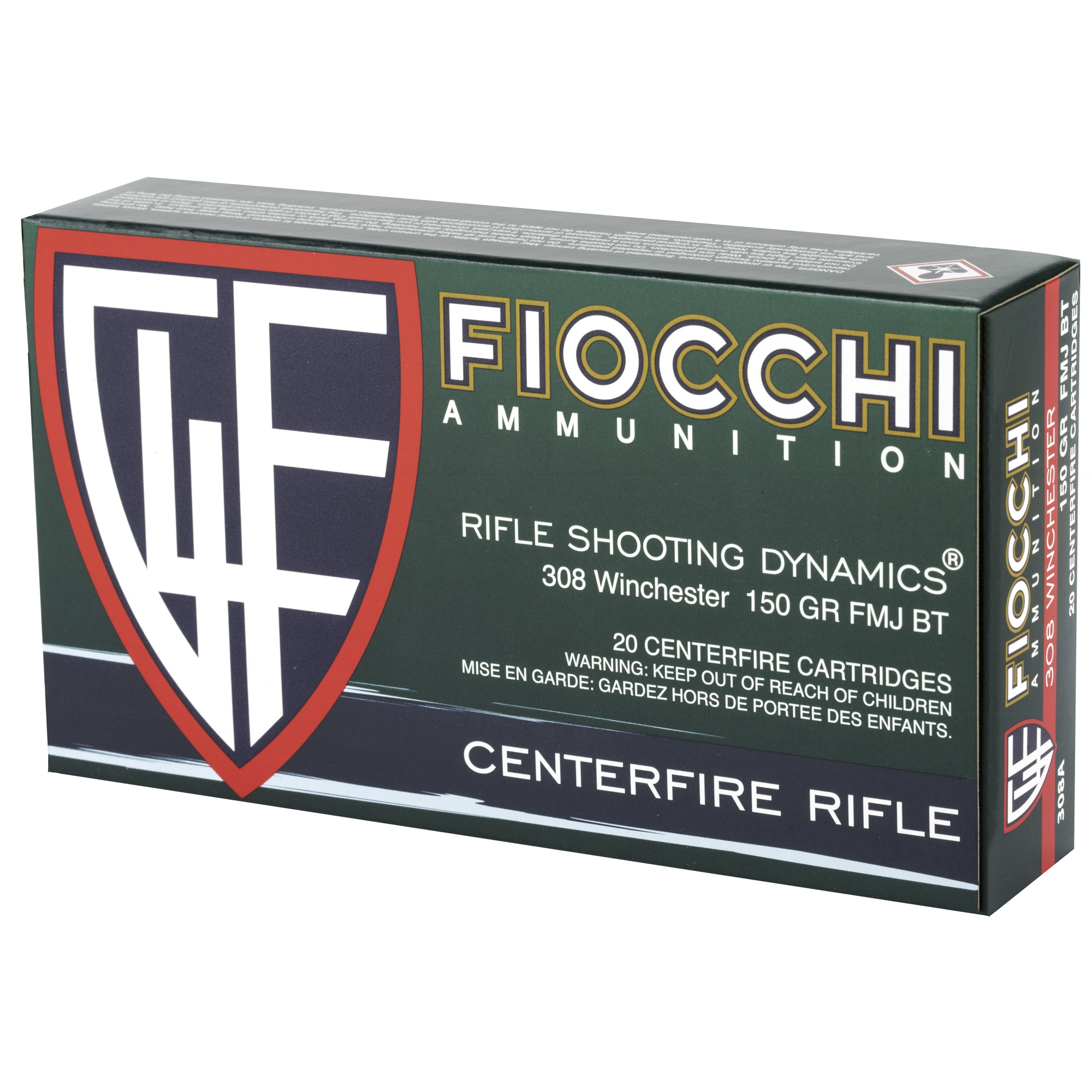 Fiocchi 308 Winchester 150gr FMJ BT - Image 3