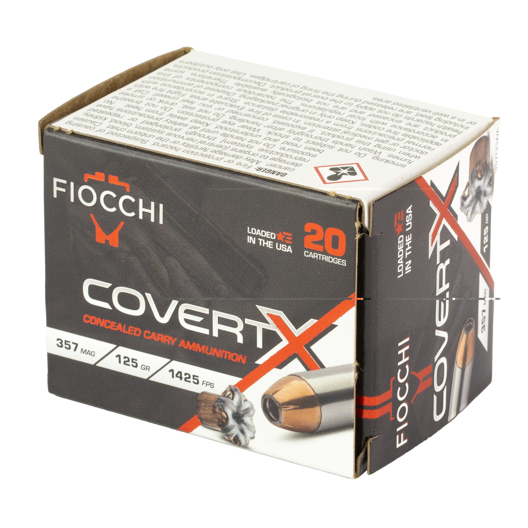 Fiocchi Covert X 357 MAG 125gr - Image 3