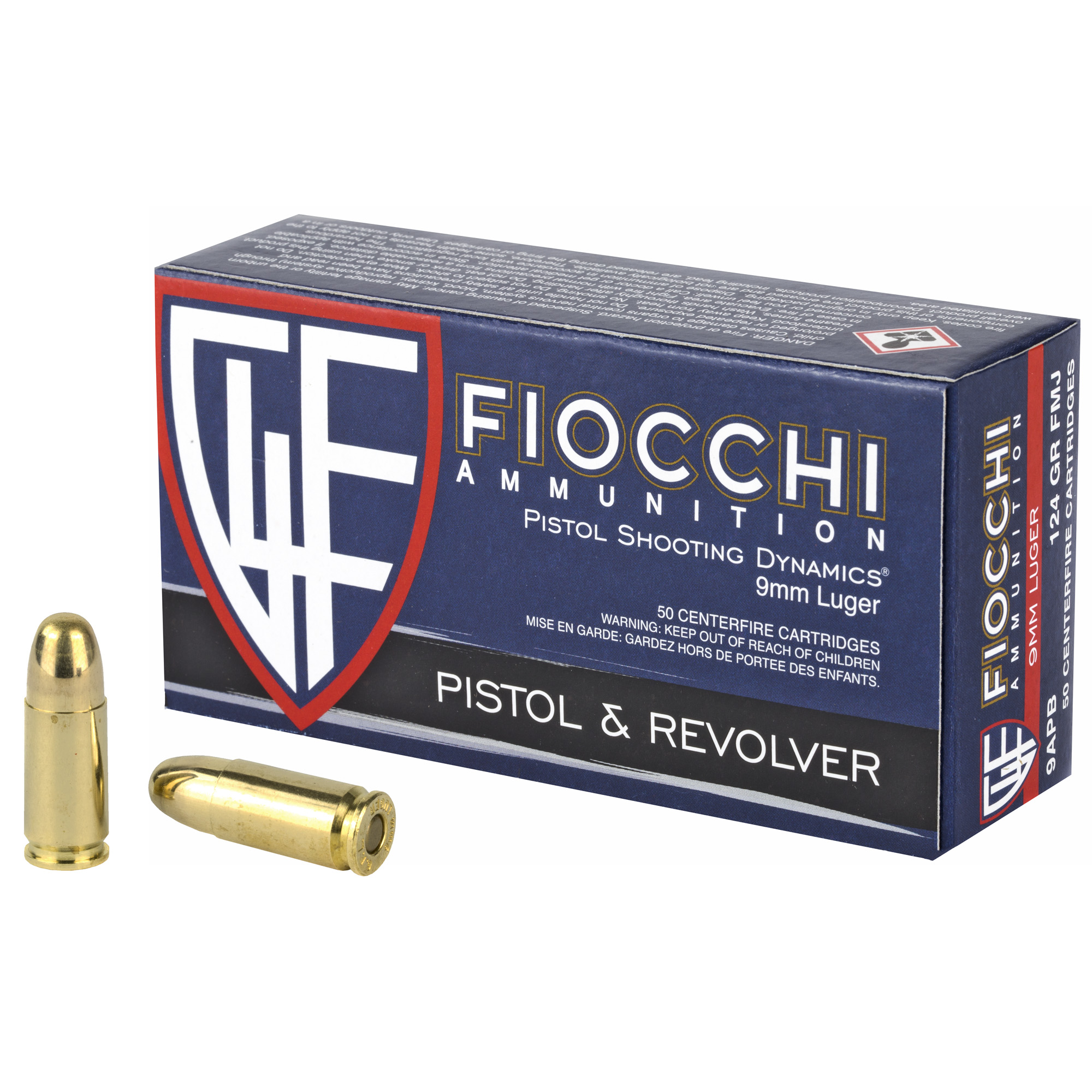 Fiocchi 9mm 124gr FMJ