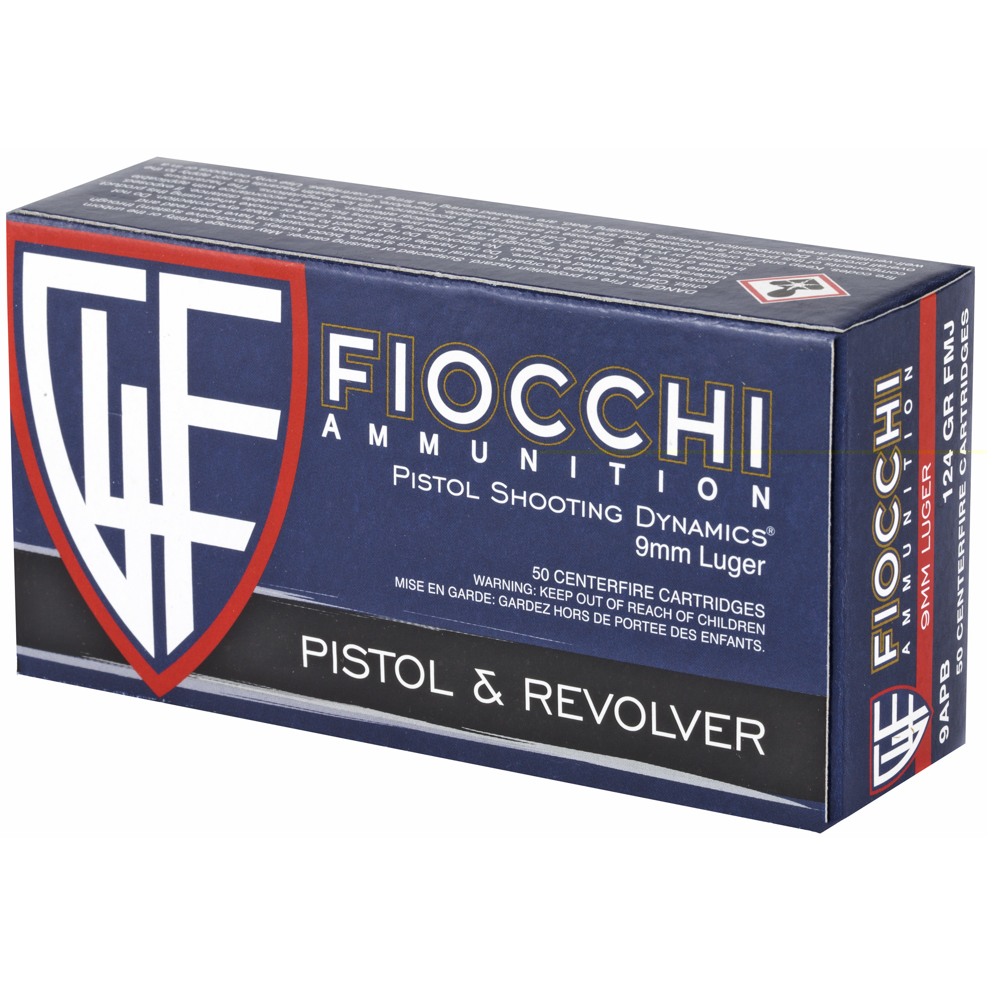 Fiocchi 9mm 124gr FMJ - Image 3
