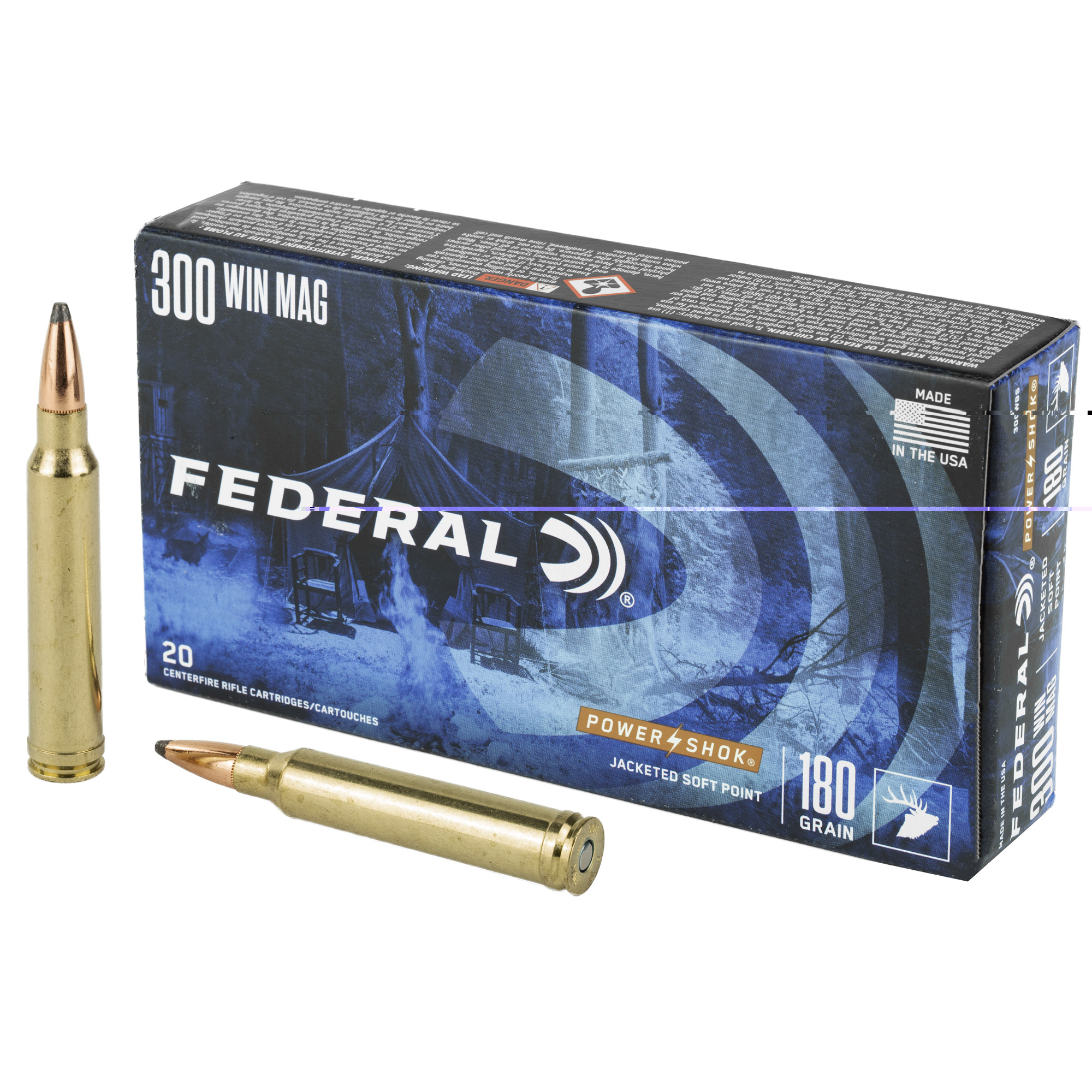 Federal Pwrshk 300 Winchester 180gr Sp