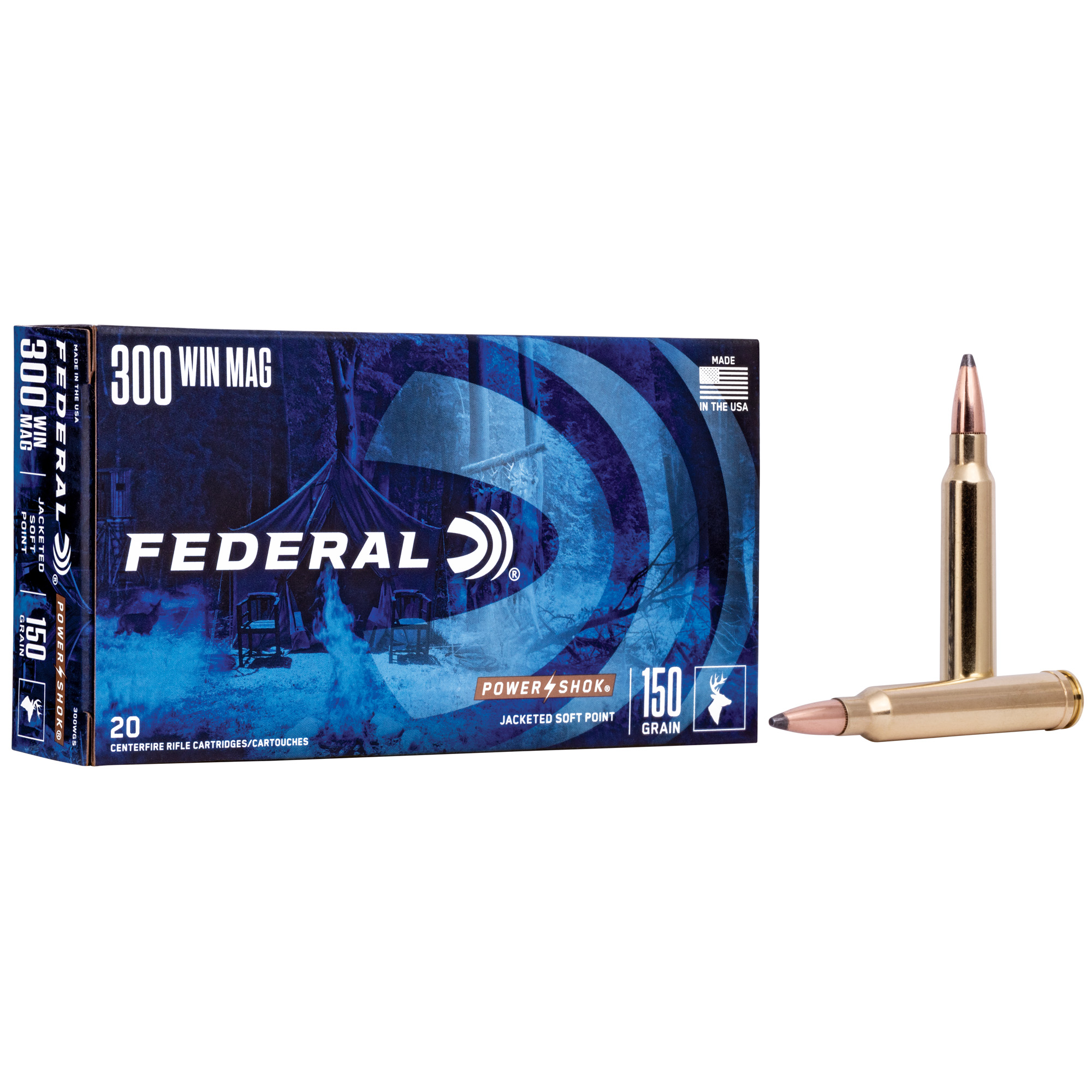 Federal Pwrshk 300 Winchester 150gr Sp