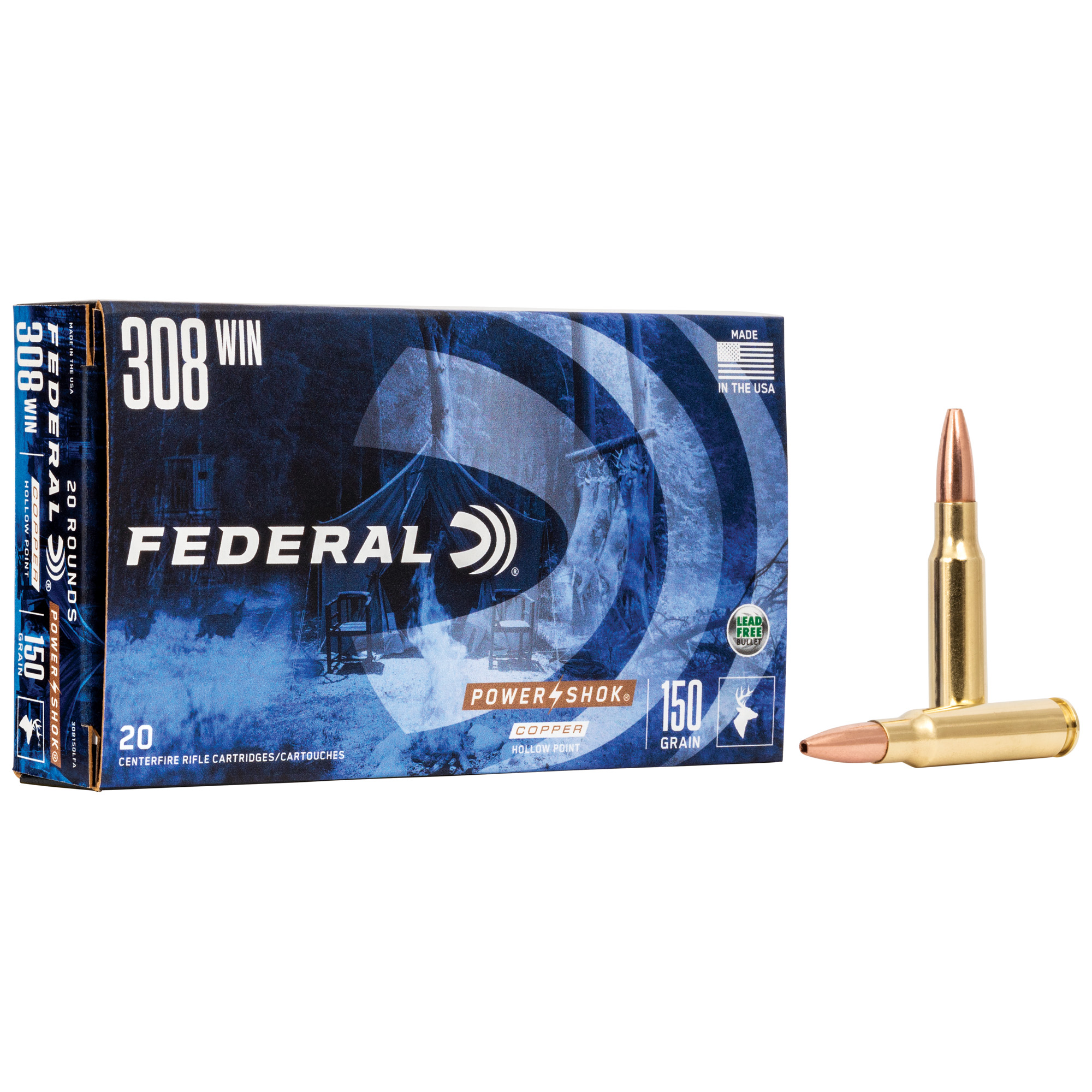 Federal Pwrshk 308 Winchester 150gr Cpr
